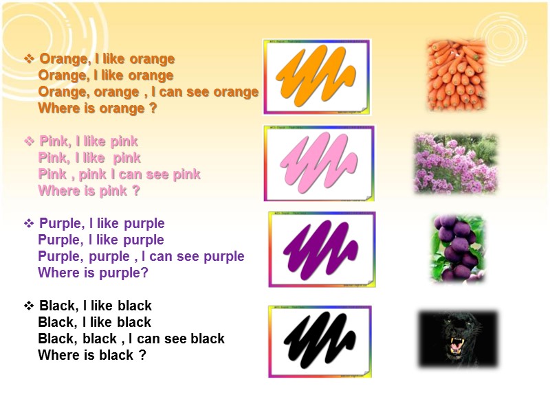 Orange, I like orange      Orange, I like orange 